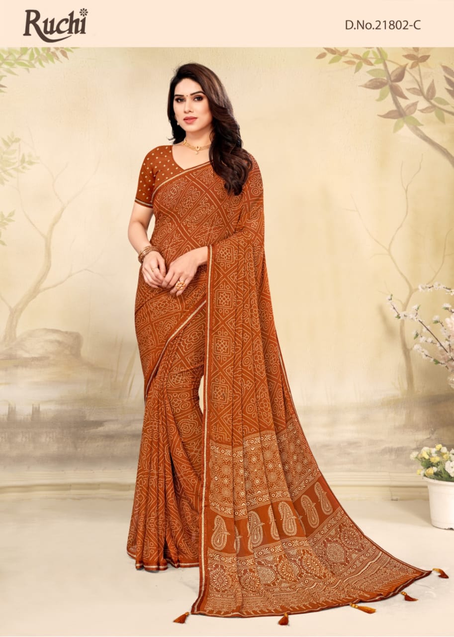 DHUN 2 Ruchi Regular Wear Wholesale Printed Sarees Catalog 